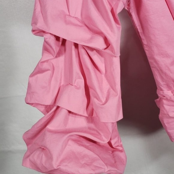 [Simplee] Wrap Front Tie Shirt L - Picture 3 of 8